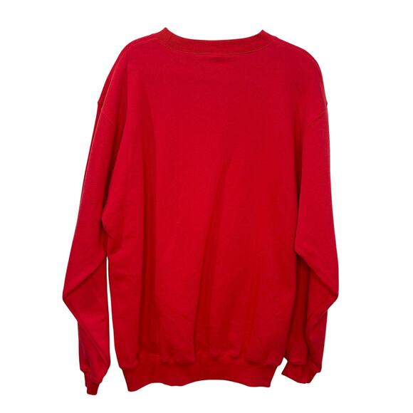 Fox Racing Mens Size L Blank Sweatshirt NOS Red Crew Neck Long Sleeve Streetwear - Picture 2 of 10